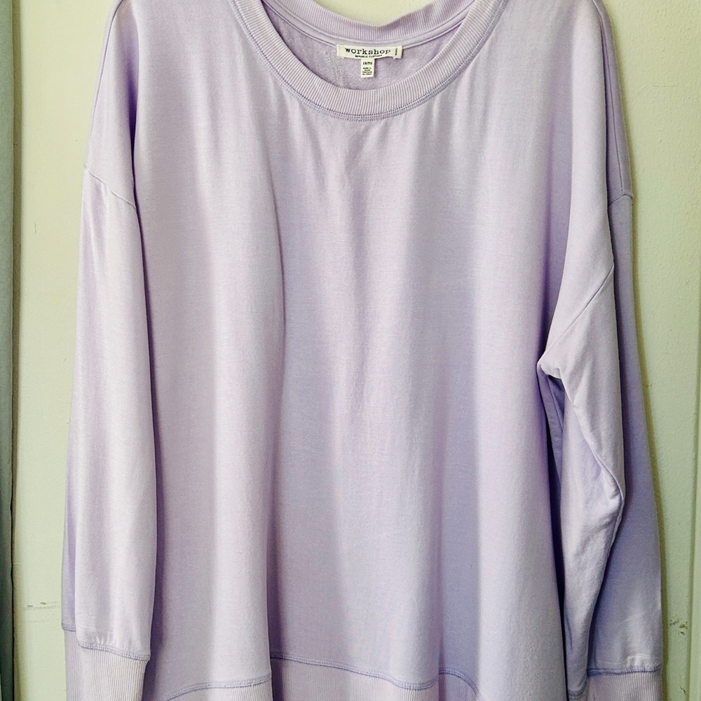 Workshop Republic Clothing Lilac Long Sleeve Top